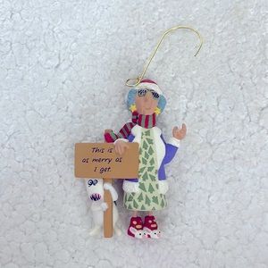 Hallmark Vintage Maxine Holiday Sarcastic Ornament This is as Merry as I Get